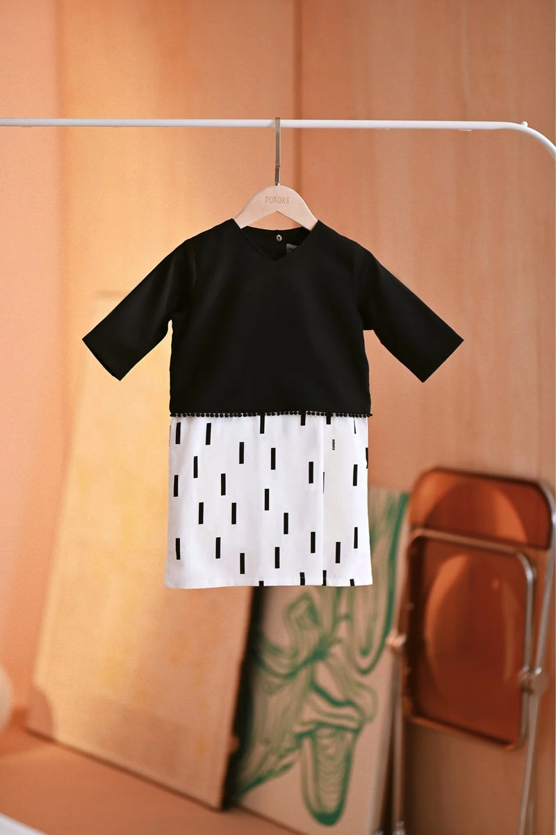 The Maraton Babies Kurung - Black