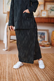 The Narik Folded Skirt - Premier Black