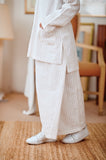 The Narik Folded Skirt - Premier White