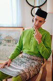 The Narik Men Baju Melayu - Lime Green
