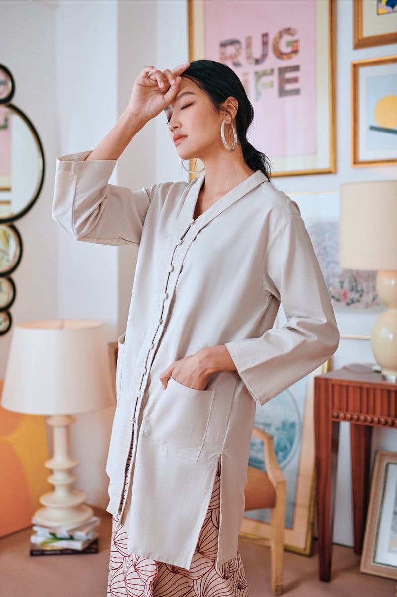 The Narik Women Kebarung Top - Champagne