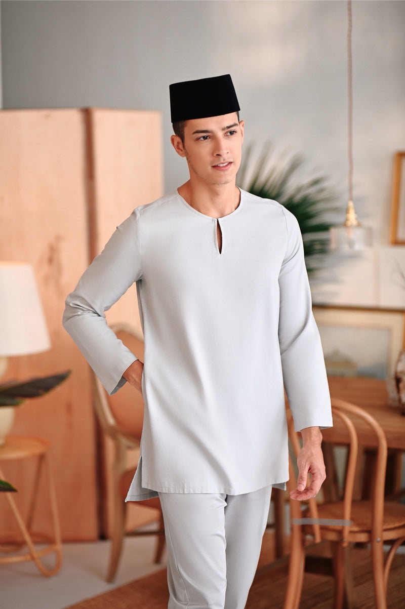 The Rehati Men Kurta - Light Grey