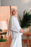 The Rehati Women Modest Blouse - Light Grey
