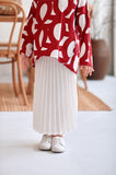 The Rehati Sun-Pleats Skirt - White