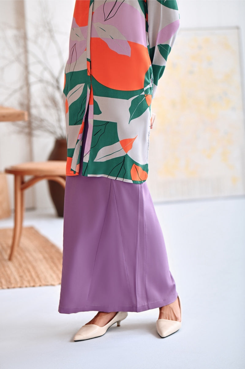 kain moden ungu perempuan 