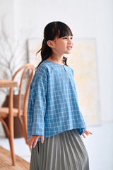 The Rehati Modest Blouse - Siang Checked