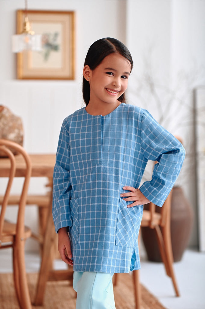 The Rehati Modest Tunic - Siang Checked