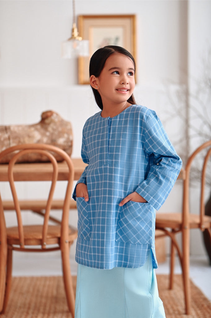 The Rehati Modest Tunic - Siang Checked