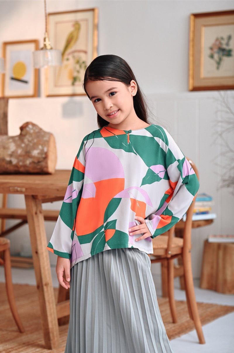 blouse viscose bercorak floral budak 