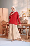 The Rehati Women Sun-Pleats Skirt - Khaki