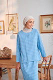 The Rehati Women Modest Blouse - Siang Checked