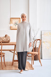 The Rehati Women Modest Tunic - Light Grey