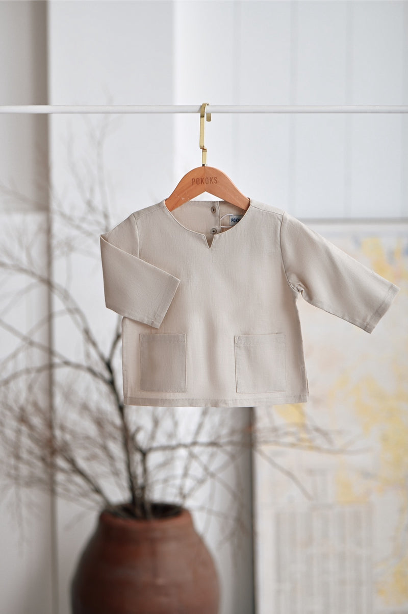 The Narik Babies Kurta - Champagne