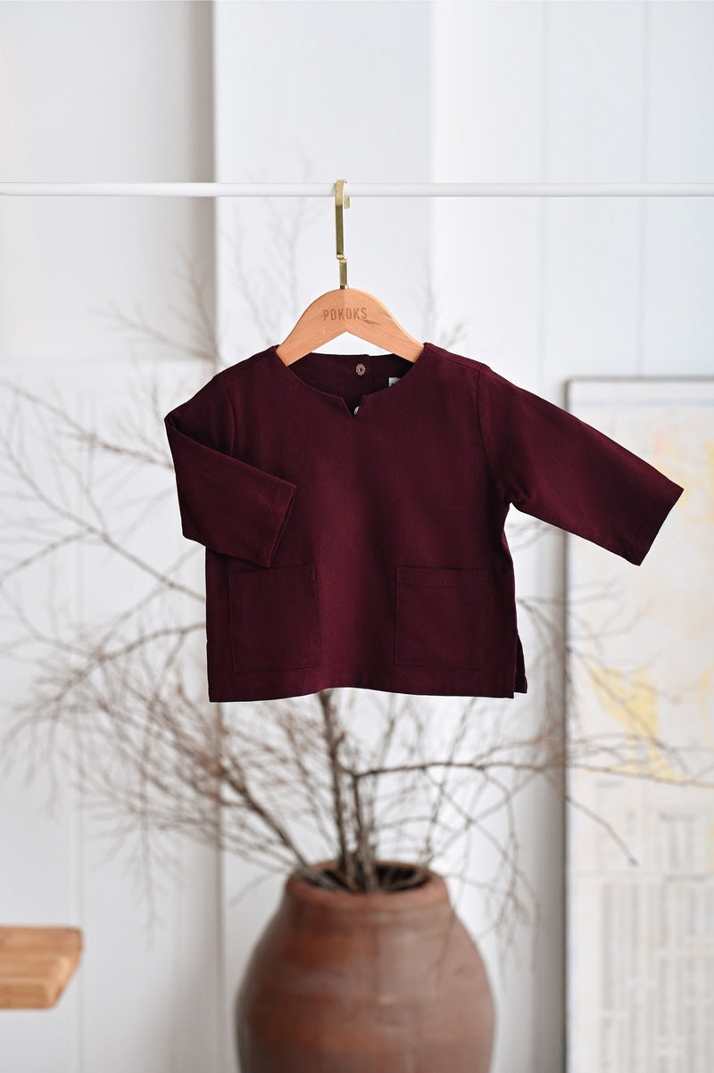 The Narik Babies Kurta - Mangosteen