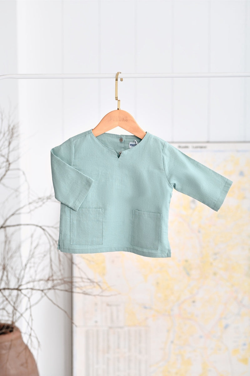 The Narik Babies Kurta - Vegan Green