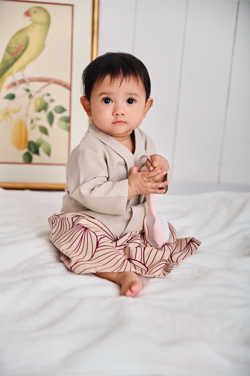 The Narik Babies Kebaya - Champagne