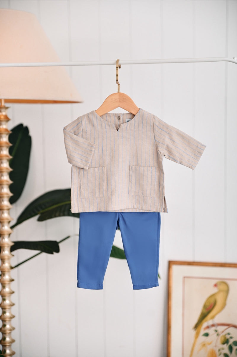 The Narik Babies Kurta - Premier Beige