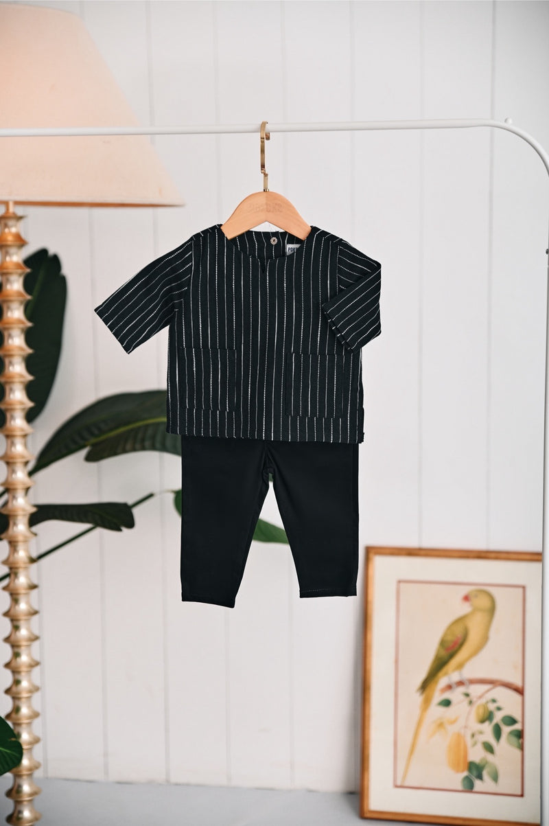 The Narik Babies Kurta - Premier Black