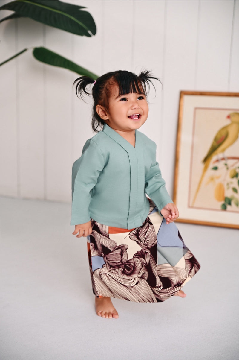 The Narik Babies Kebaya - Vegan Green