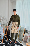The Evergreen Men Baju Melayu Top - Olive