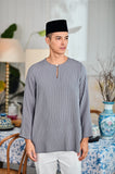 The Evergreen Men Pesak Kurta - Clay Stripe