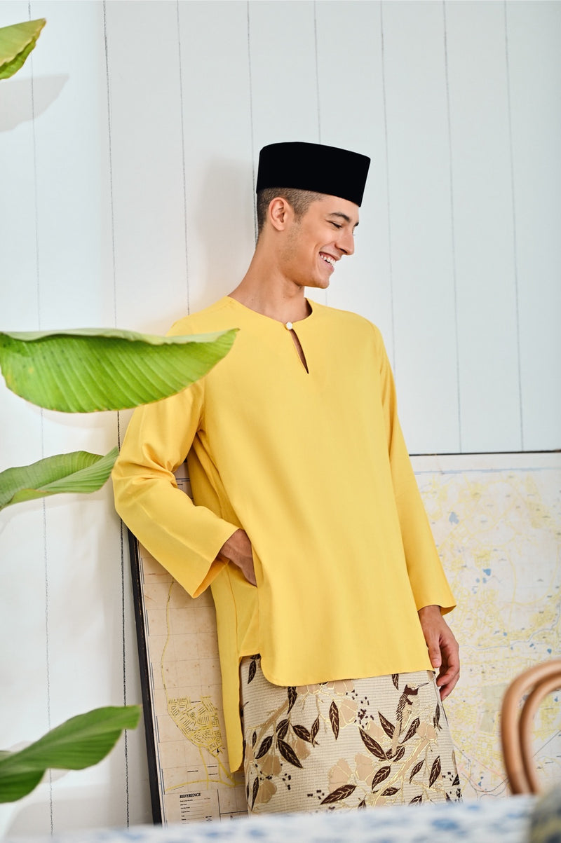 kurta pocket kuning 