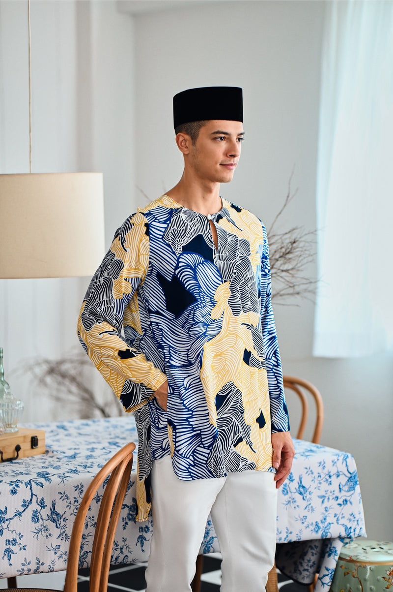 The Evergreen Men Pesak Kurta - Ridge