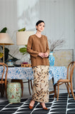 The Evergreen Women Jacquard Skirt - Golden Autumn