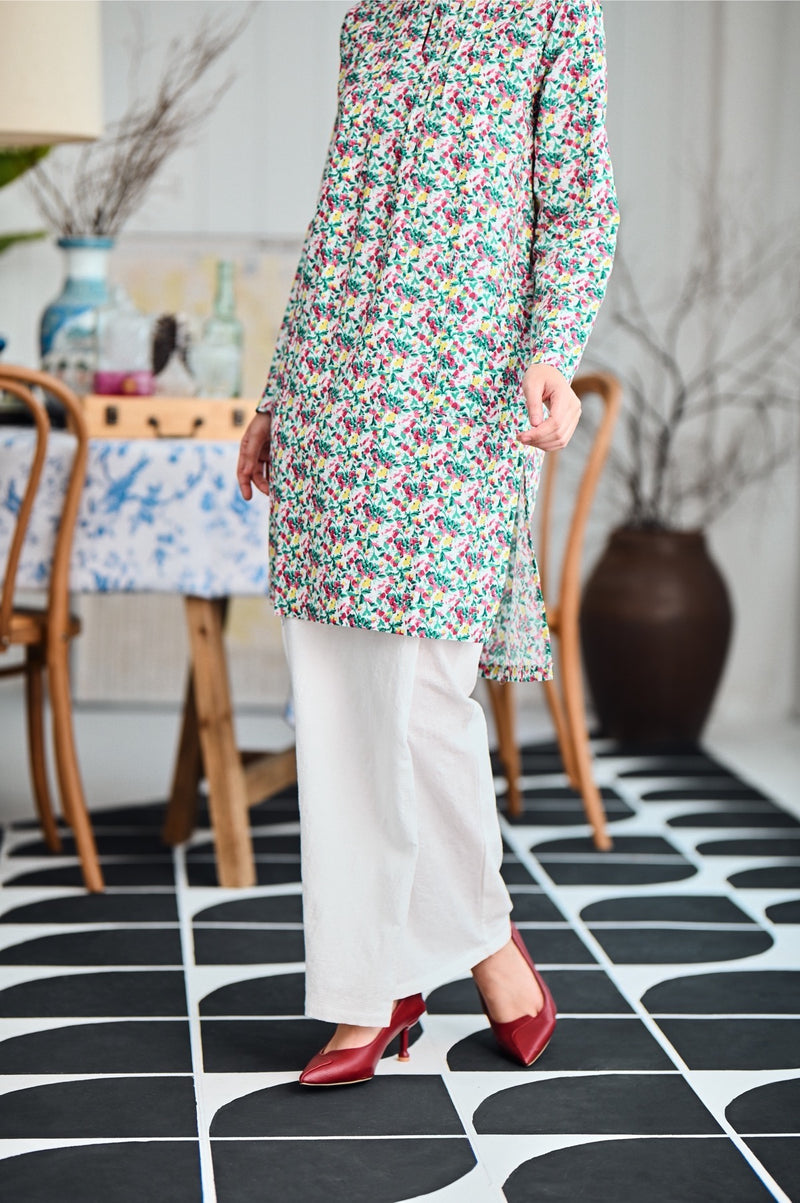 kain lipat depan jacquard putih perempuan dewasa 