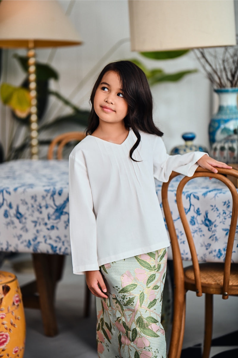 The Evergreen Pin-Tucks Blouse - White