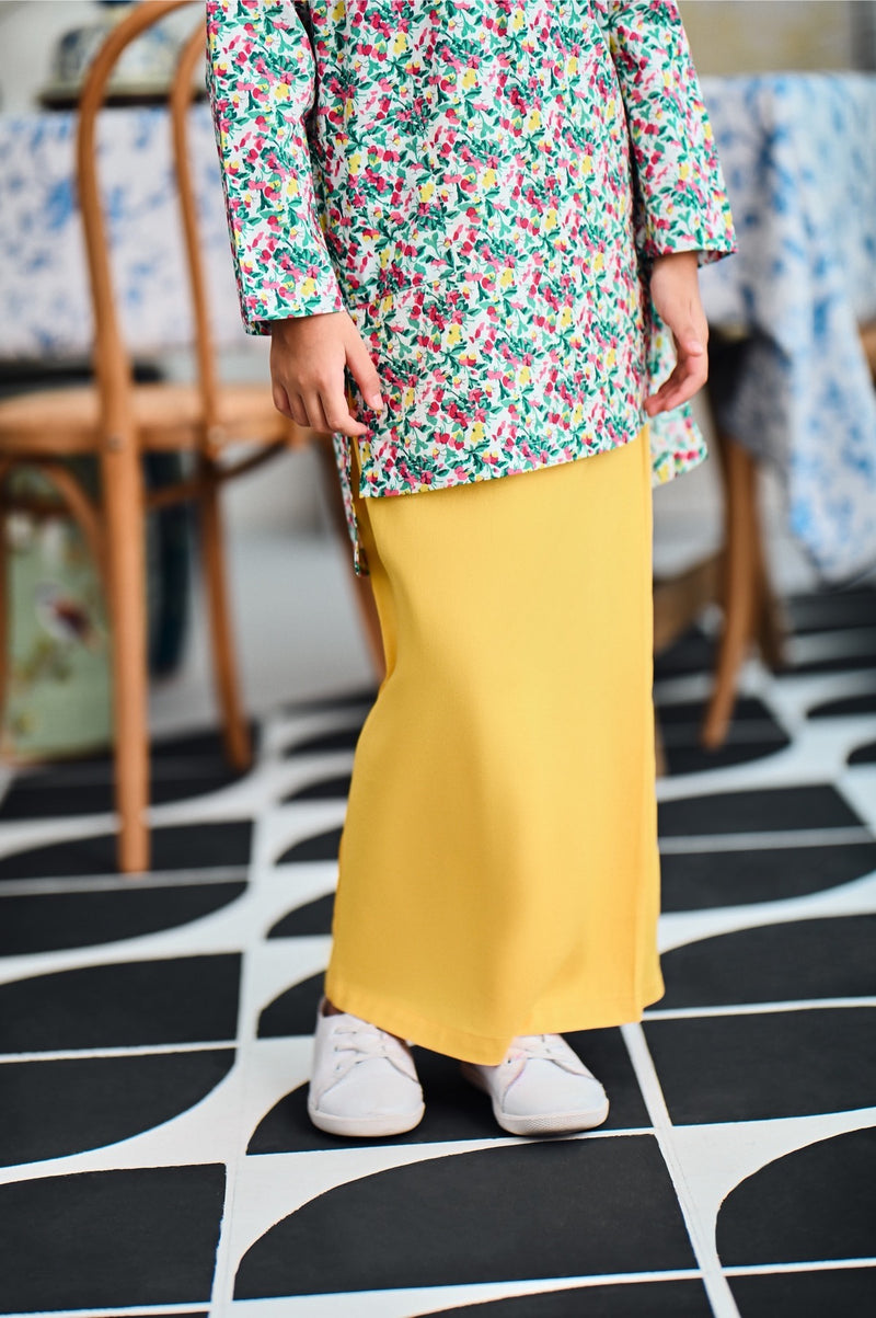 The Evergreen Folded Skirt - Mustard