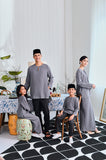 The Evergreen Men Pesak Kurta - Clay Stripe