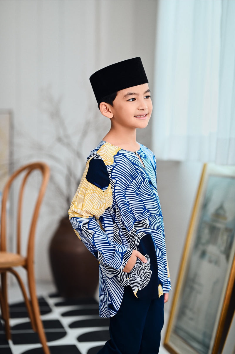 kurta viscose rayon bercorak budak 