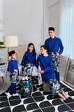 The Evergreen Baju Melayu Top - Classic Blue
