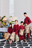 The Evergreen Baju Melayu Top - Maroon