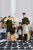 The Evergreen Baju Melayu Top - Olive