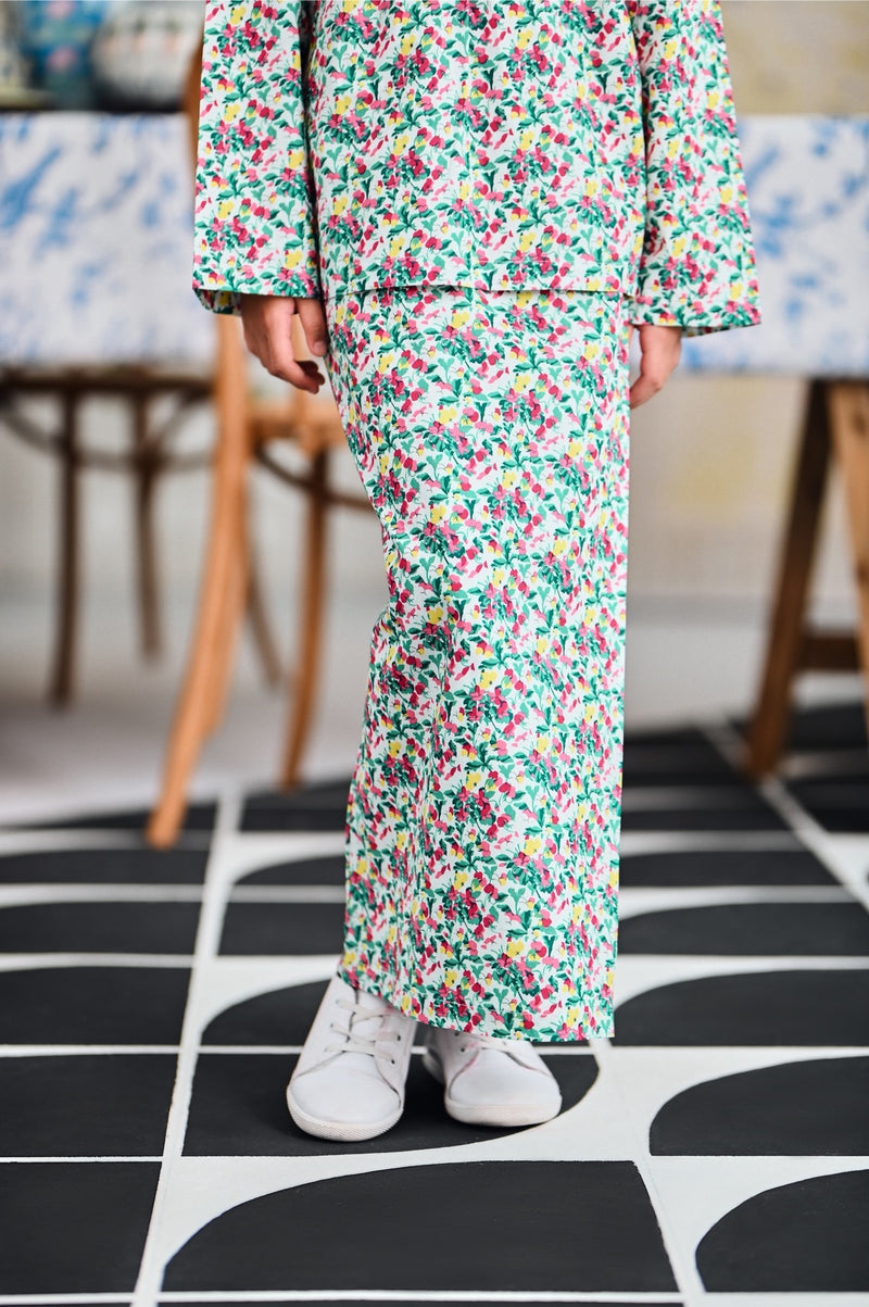 The Evergreen Folded Skirt - Botanical