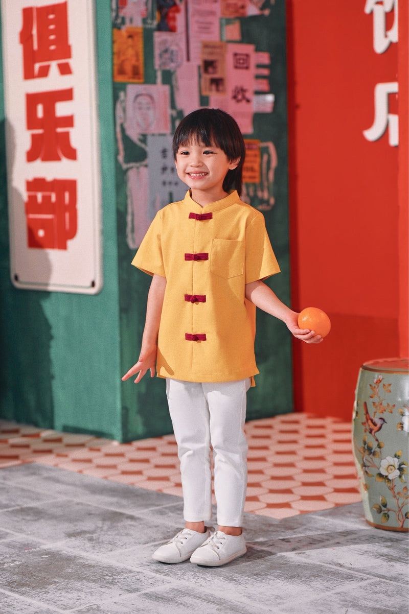 The Chinatown Oriental Shirt - Dijon Mustard