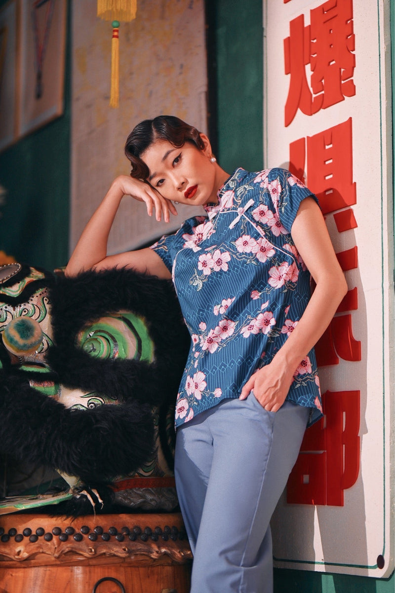 The Chinatown Women Cheongsam Top - Blossom