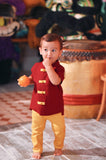 The Chinatown Babies Oriental Shirt - Maroon
