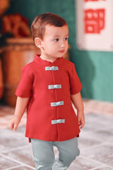 The Chinatown Babies Oriental Shirt - Crimson Red