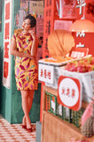 The Chinatown Women Cheongsam Dress - Rich