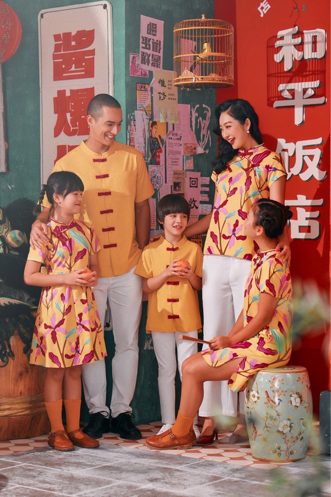 The Chinatown Babies Oriental Shirt - Dijon Mustard