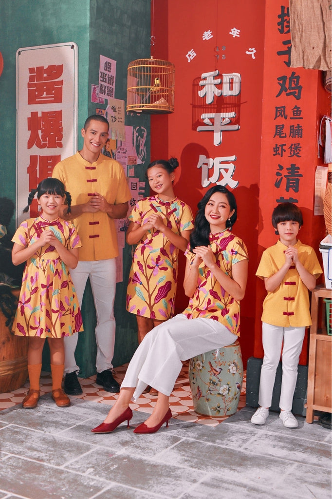 The Chinatown Babies Oriental Shirt - Dijon Mustard