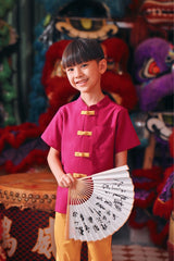 The Chinatown Oriental Shirt - Fuchsia
