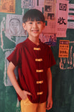 The Chinatown Oriental Shirt - Maroon
