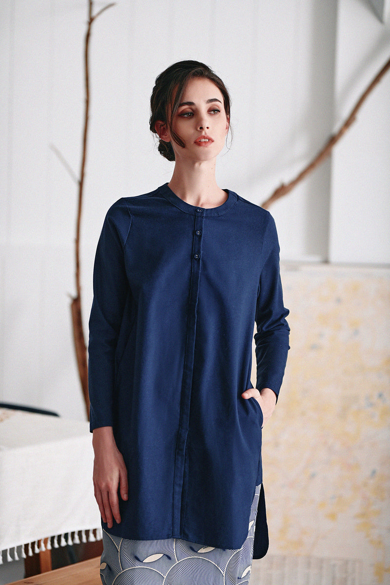 The Saat Kita Women Aman Tunic - Navy