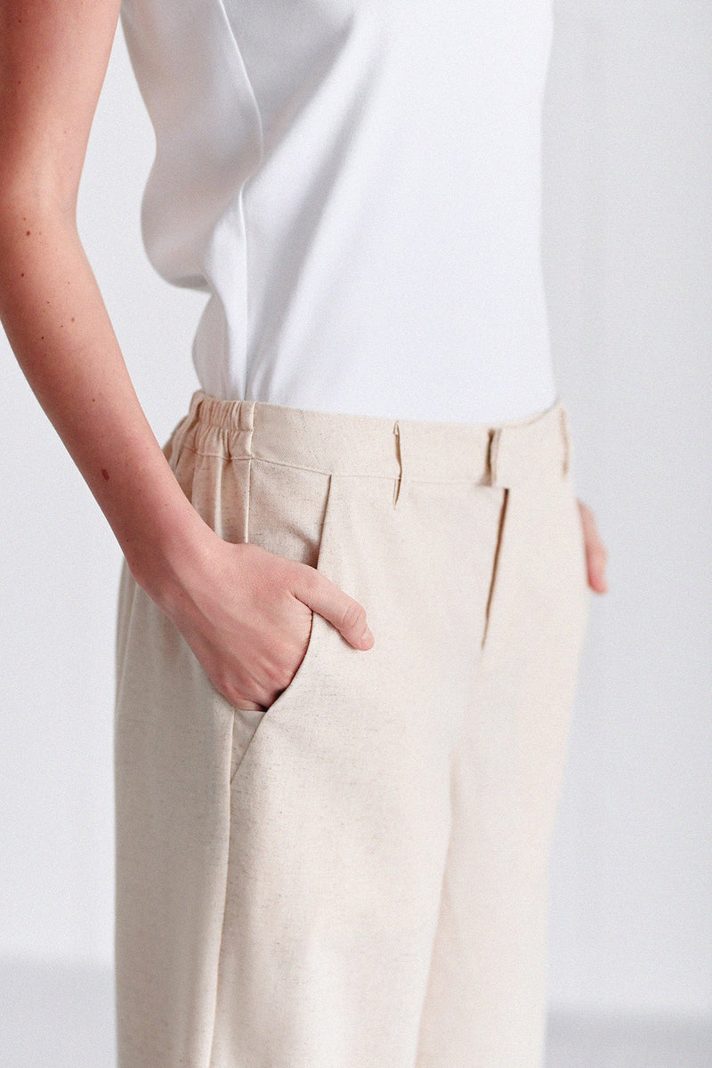 The Everyday Women Palazzo 2.0 - Natural Linen