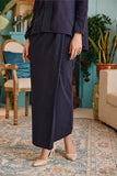 The Tanam Women Folded Skirt - Complete Navy Checked