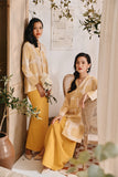The Tanam Women Folded Skirt - Dijon Mustard